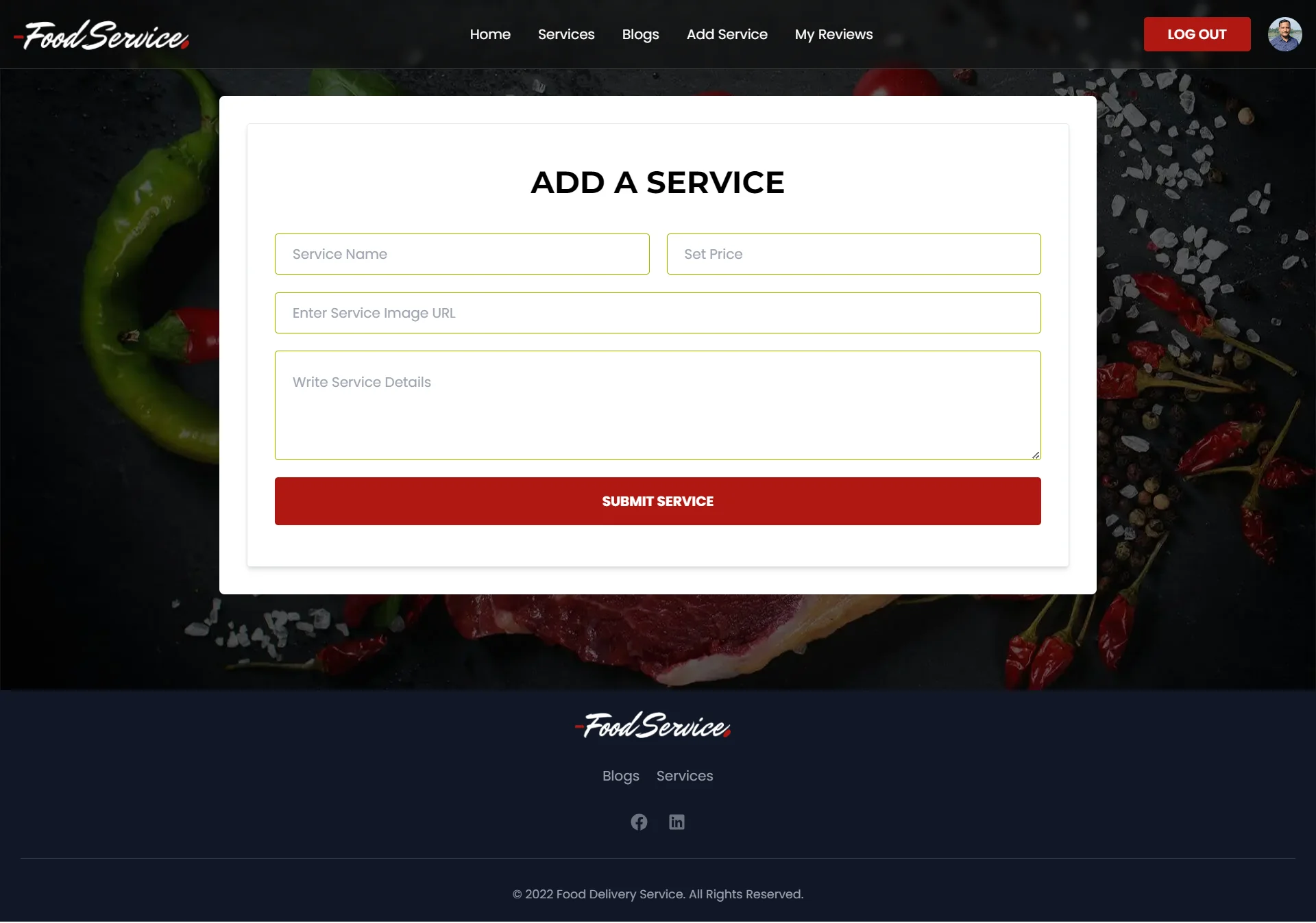 Food Services: Add A Service