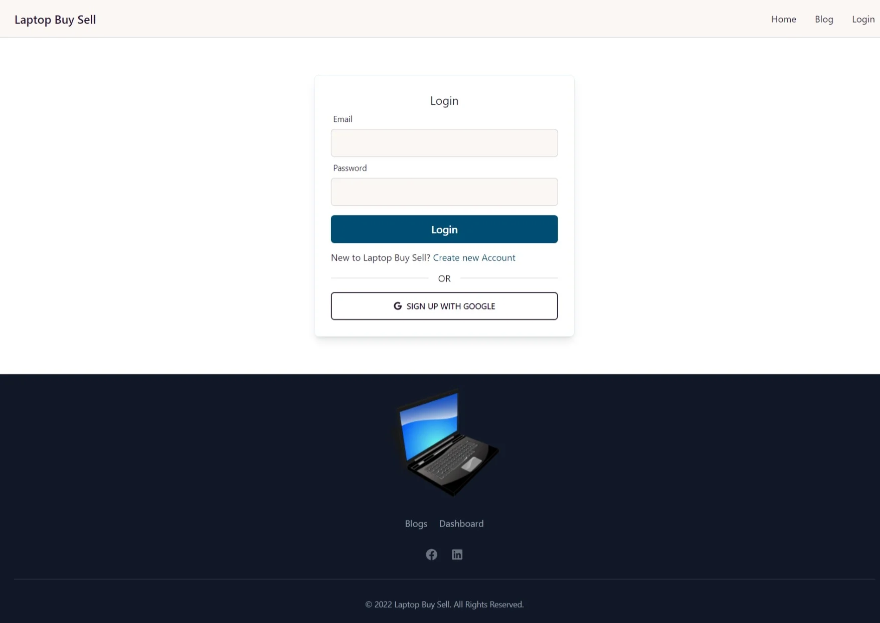 laptop-buy-sell.web.app Login
