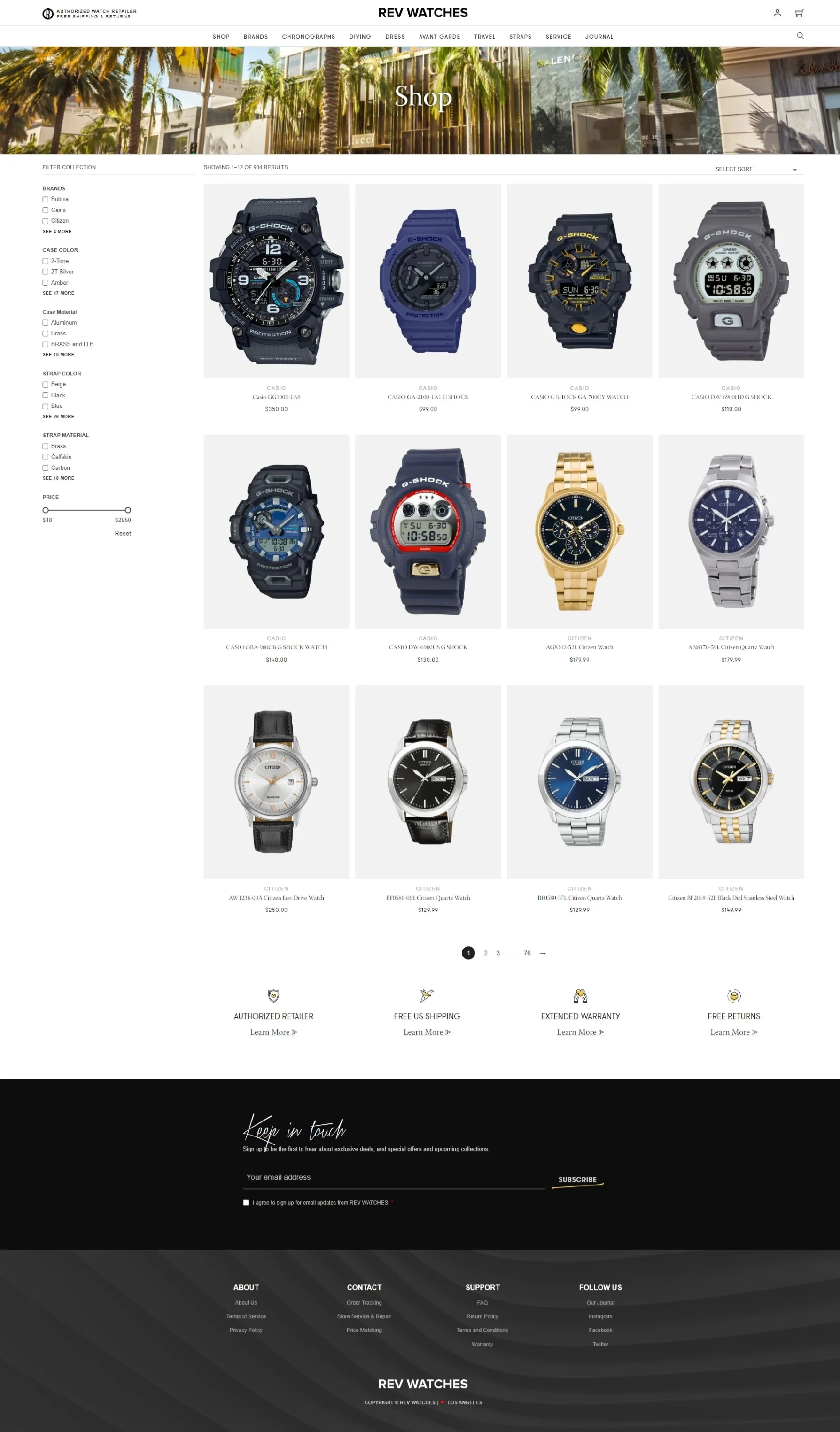 revwatches.com: Product Archive